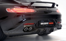 Rear lights, Mercedes-AMG GT S, Brabus 600, 2015, spoiler, back, tuning, balck, details, photo