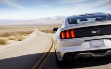   Ford Mustang GT, 2015, , , , , , , back, rear lights, road, desert