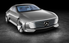 Front, Mercedes-Benz Concept IAA, 2015, headlights, hood, logo, wheels, rims