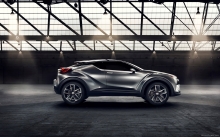 Side of Toyota C-HR Concept, 2015, sheels, details, design, hood, roof, rear lights