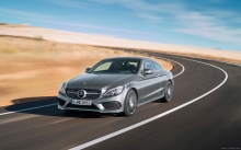  Mercedes-AMG C 63 S Coupe, 2016, , , , , , , , front, headlights, hood, turn, road, speed