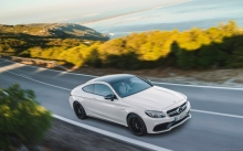  Mercedes-AMG C 63 S Coupe, 2016, , , , , , , sea, hood, front, headlights, road