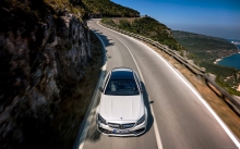 , Mercedes-AMG C 63 S Coupe, 2016, , , , , , , ocean, hood, roof, front, mountains, lights, white, landscape