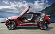 Interior of Nissan Gripz Concept, 2015, doors, wheels, side, seat, nature, lake, sky, clouds, coast