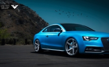  Audi S5 Vorsteiner, 2015, , , , , , , , blue, wheels, front, lights, tuning