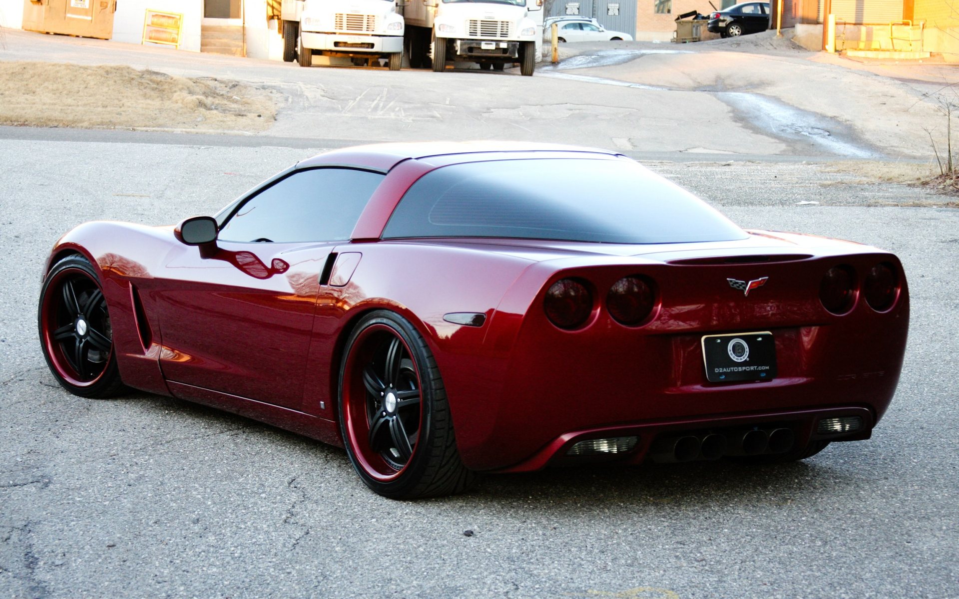 Chevrolet Corvette c6 Black Red