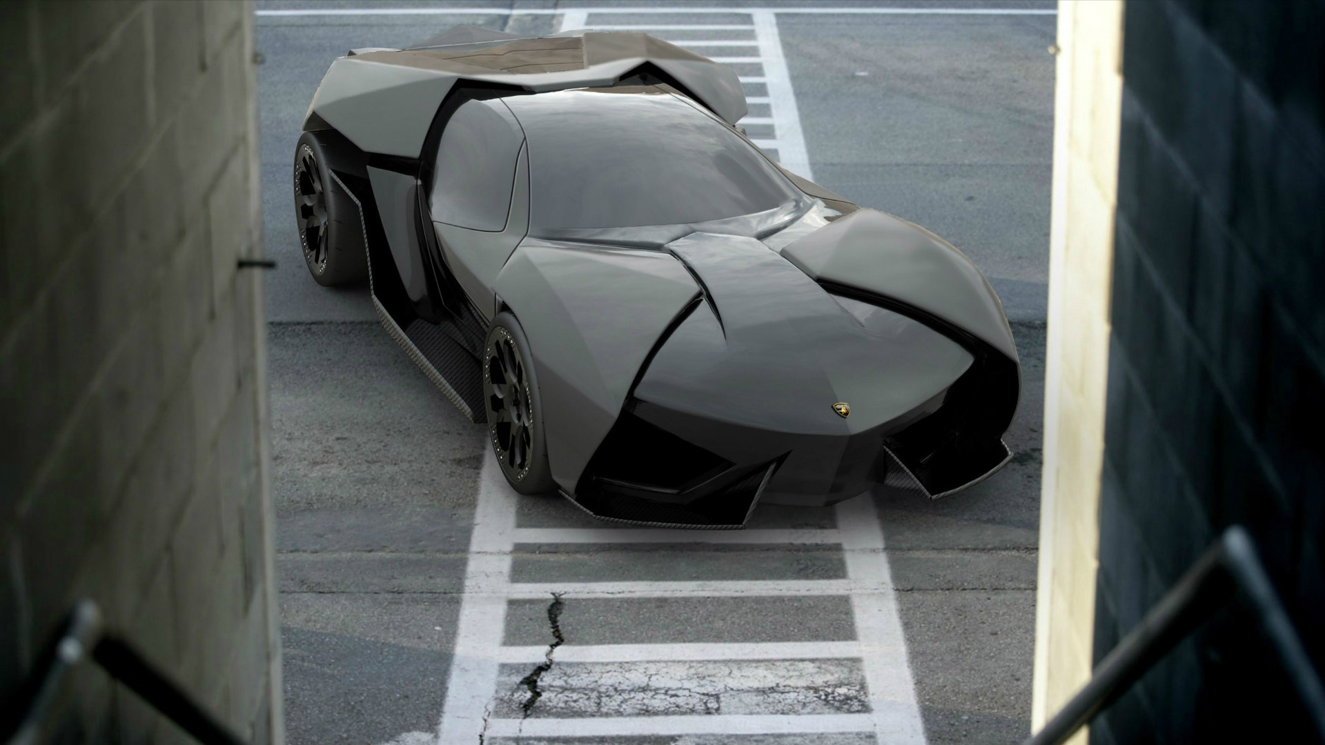 Фото обои Lamborghini Ankonian Concept, концепт, более агрессивная ...