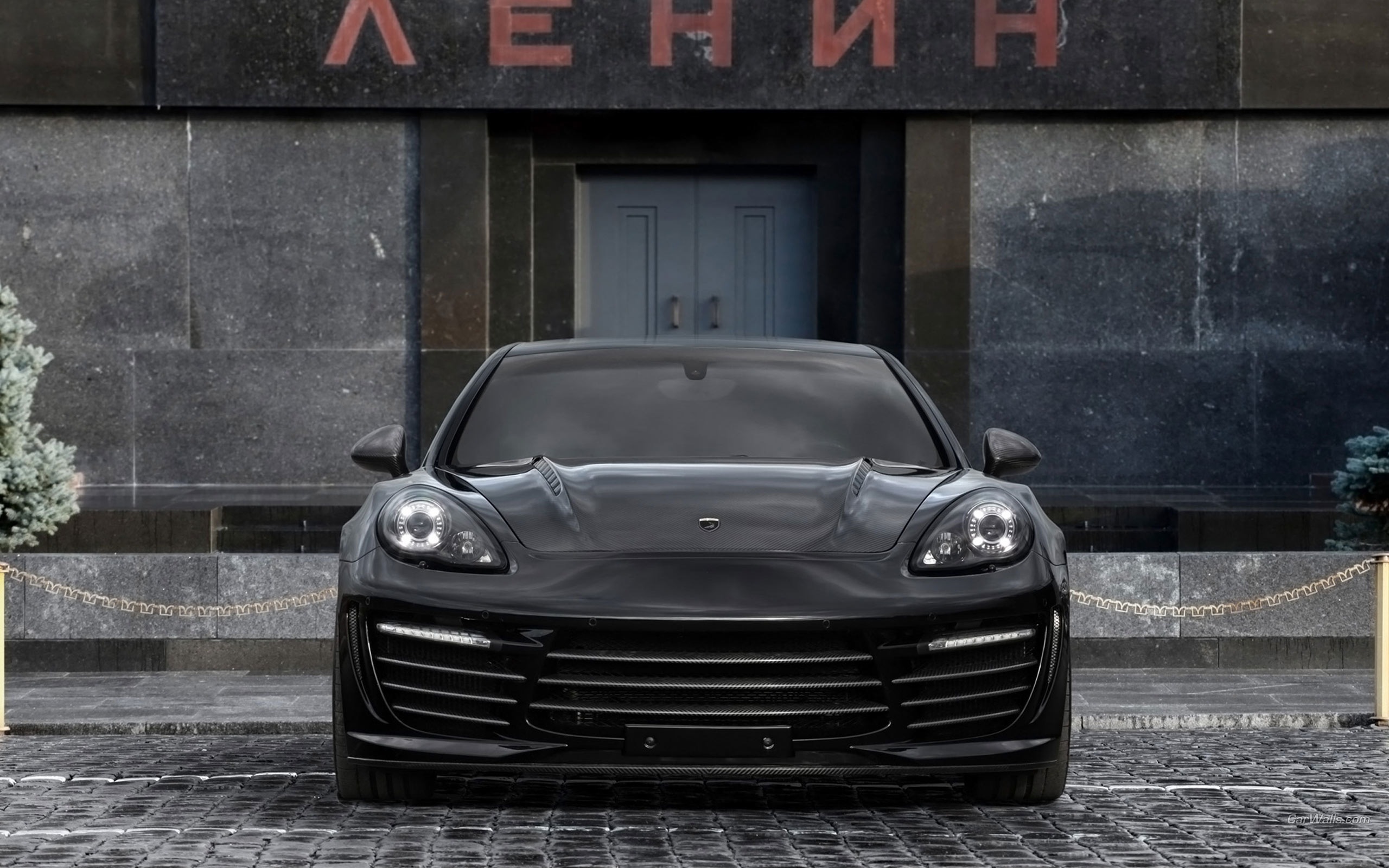 Porsche Panamera черный обои