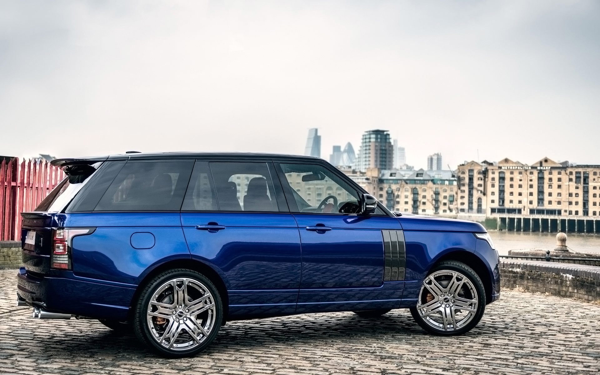 Новый Range Rover 600-LE Luxury Edition, Kahn Design, Синий Рендж Ровер, город, лондон