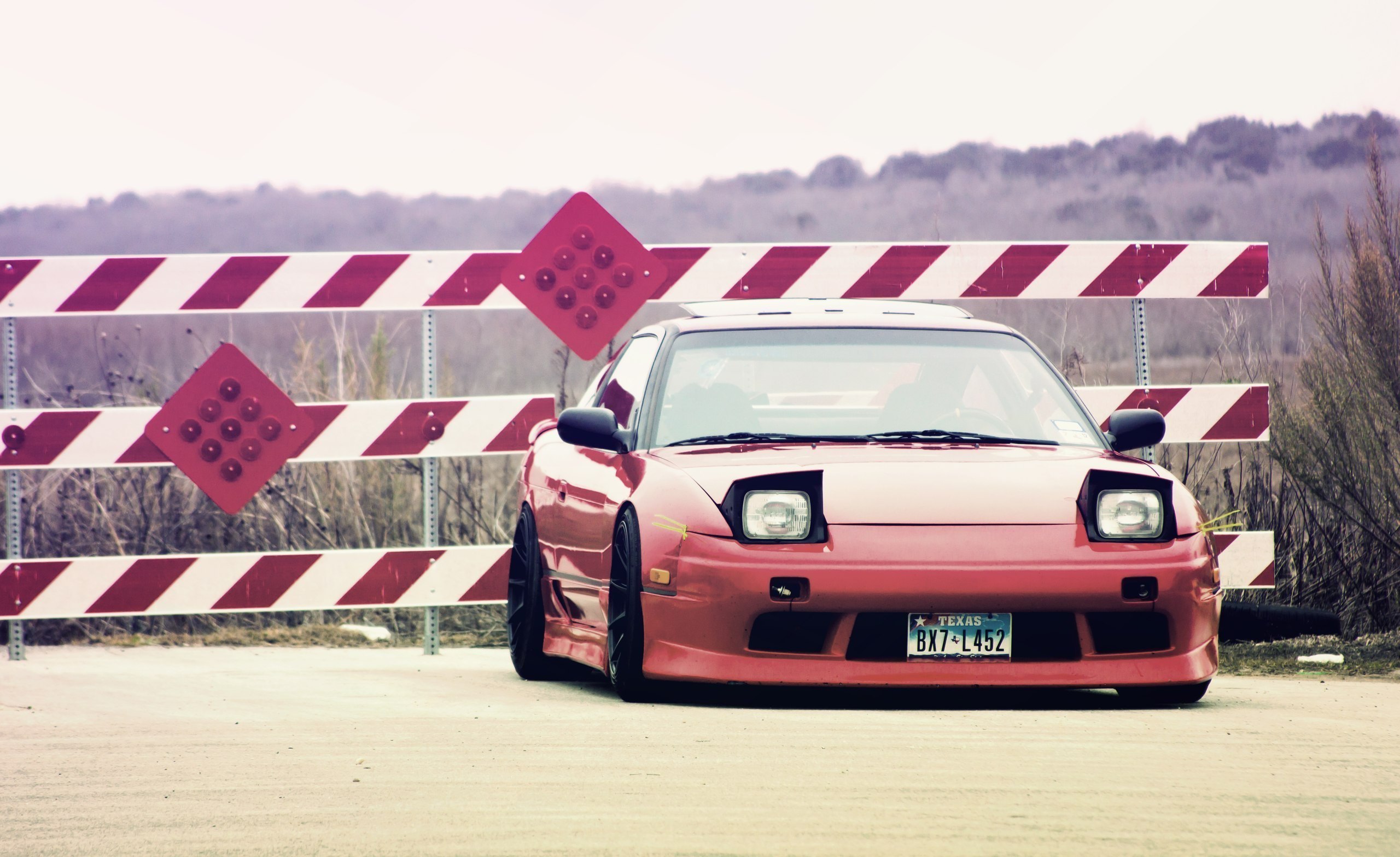 Nissan Silvia s13 Red Drifting