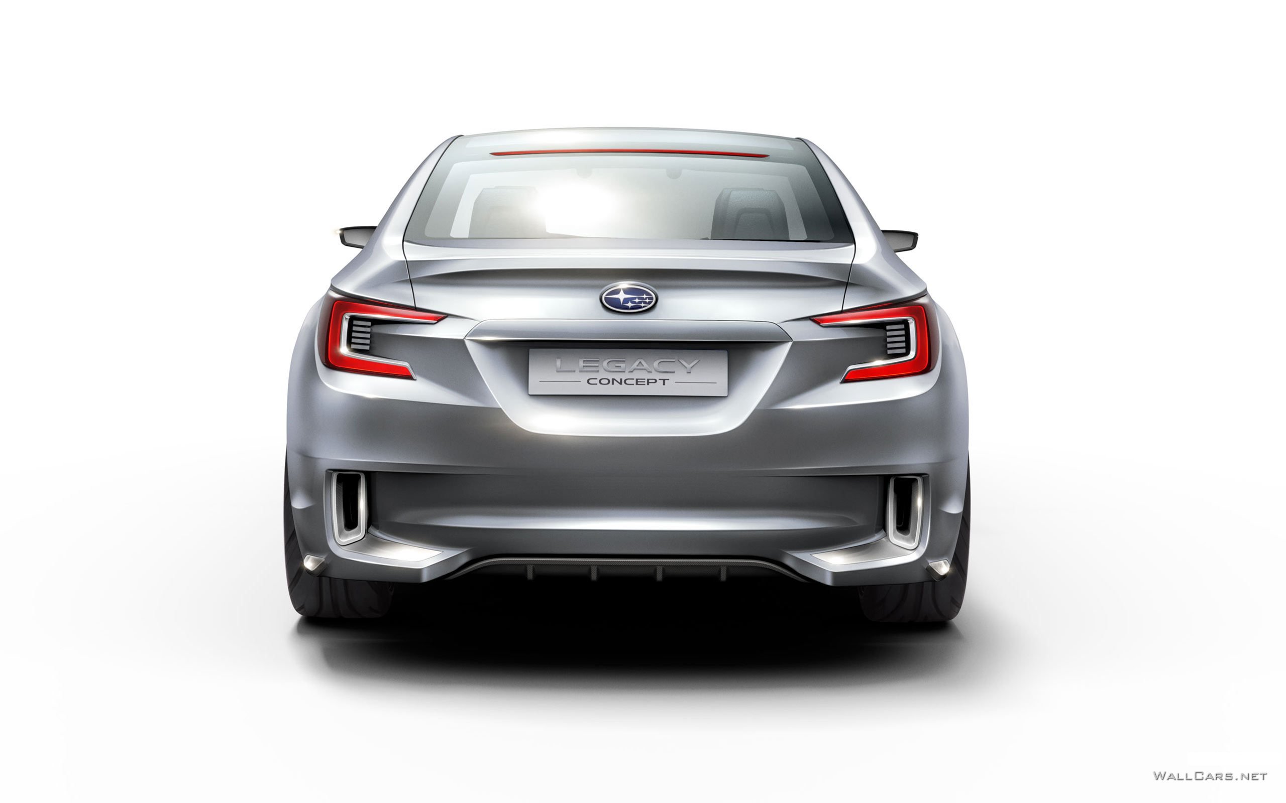 Subaru Legacy Concept, Субару Легаси, вид сзади, обвесы, тень, багажник, бампер