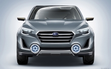 Анфас Subaru Viziv Concept, передняя оптика, хром, радиаторная решетка