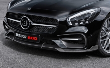 Front, headlights, tuning, logo, Mercedes-AMG GT S, Brabus, 2015, bumper, details, hood