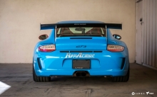 Синий Porsche 911 GT3 V-FF, Vorsteiner, 2016, RapArmor, тюнинг, спойлер, задние фонари