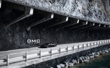 Черный Феррари 458 Италия, Ferrari Italia, DMC, тоннель, тюнинг, обои Феррари, камни, скалы, горы, Швейцарские Альпы