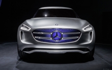 Подсветка, значок, фары, оптика, передок, Mercedes G-Code Concept, 2014, анфас, концепт, будещее