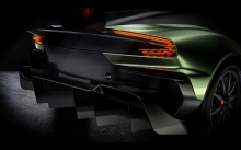 Обвесы, бампер, фонари, Aston Martin Vulcan, 2015, зеленый Астон Мартин Вулкан, диски