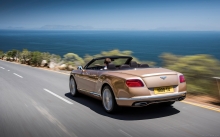 Новинка, кабриолет, синий океан, Bentley Continental GT Convertible,  2015, фото, пейзаж, природа, горизонт