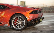 Диски, красный цвет, Lamborghini Huracan, Print Tech, 2016, тюнинг, бампер, фото