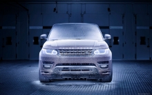 Тест Range Rover на морозе, холод, лед, анфас, передок