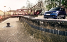Синий Range Rover 600-LE Luxury Edition, Kahn Design, Рендж Ровер, каналы, город, Лондон
