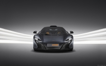 Gray McLaren 650S Le Mans, 2015, front, headlights, hood, tuning, bumper