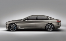 Концепт BMW Vision Future Luxury, БМВ, сбоку, диски, бизнес класс 2014