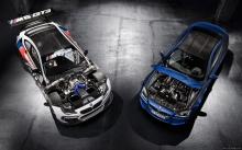 Под капотом, BMW M6 GT3, 2016, синий БМВ, спорт, двигатель, крыша, карбон