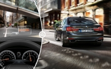 Технологии BMW 7 серии, приборная панель, город, современность, будущее, безопасность