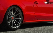 Красная Audi S5 Vorsteiner, 2015, диски, пороги, детали, дизайн, тюнинг, wheels, zoom, tuning, red color, sport